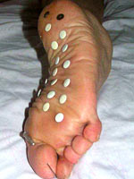 Masochistic torture of feet